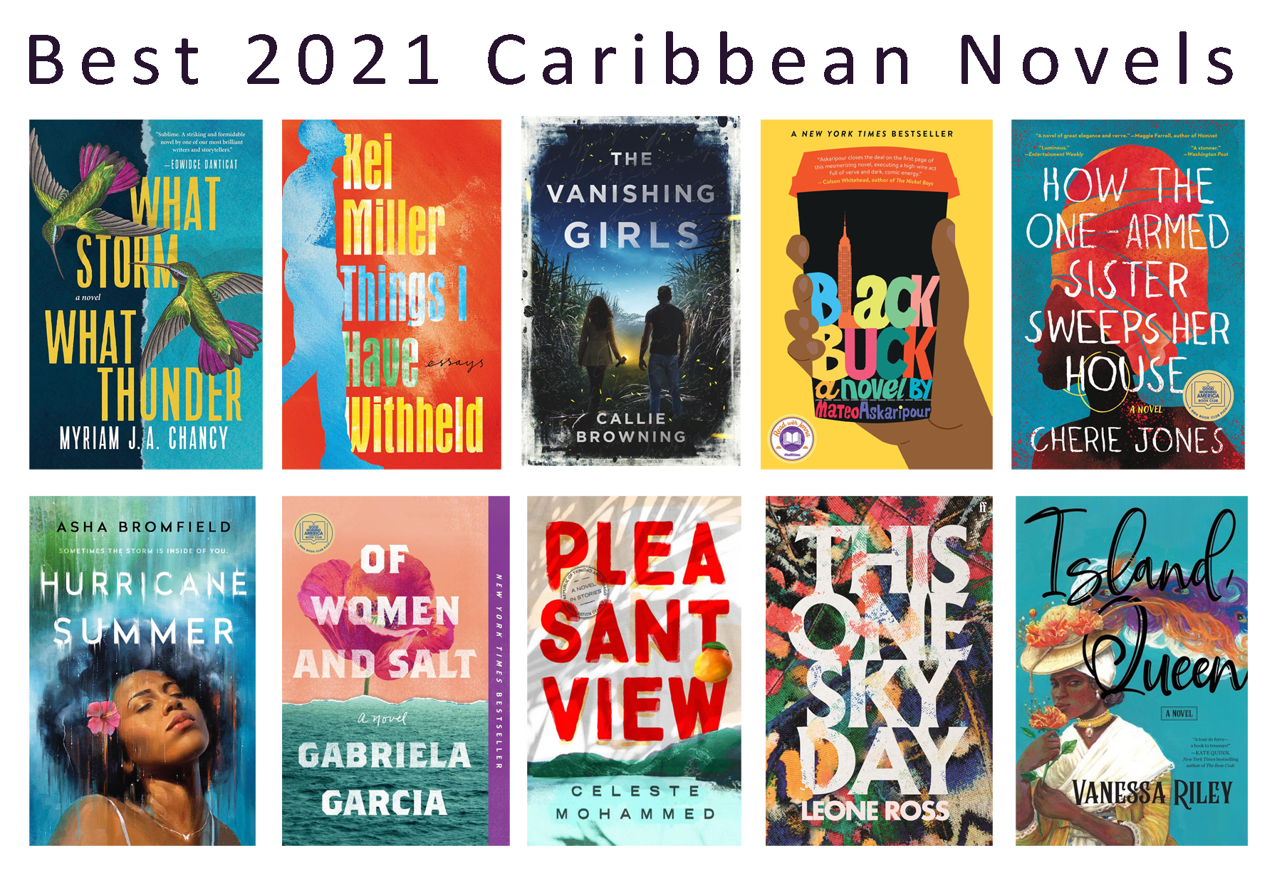 Top 10 books for 2021 by Caribbean authors Jakoproductions